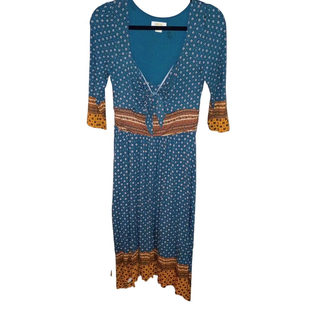 Maeve From Anthropologie Beloved Tie Front Midi Dress - Picture 10 of 11